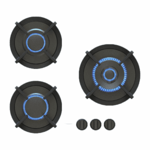 PITT Integrated Burners - Capital - Black, Brass