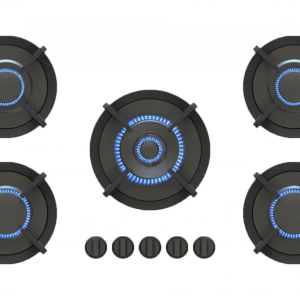 PITT Integrated Burners - Elbrus - Black, Brass