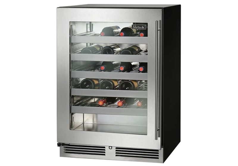 Perlick - C-Series Indoor Wine Reserve, Stainless Steel/Glass Door