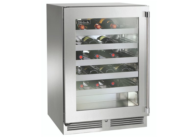 Perlick - Signature Series Wine Reserve, Stainless Steel/Glass Door