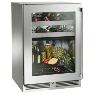 Stainless Steel with Glass Door