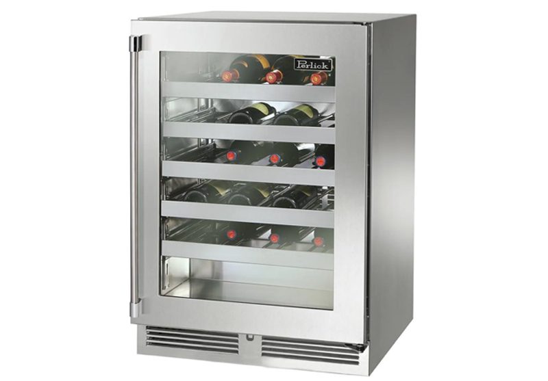 Perlick - Signature Series Wine Reserve, Stainless Steel/Glass Door